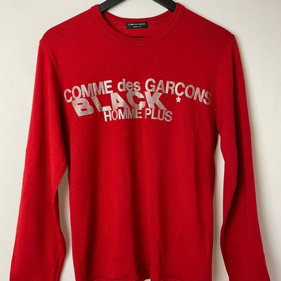 Comme des Garçons Homme Plus Red Wool Long Sleeves - pre-owned - Picture 1 of 7